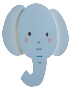 Детска стенна лампа синя с LED 3-степенно димиране - Ellie the Elephant
