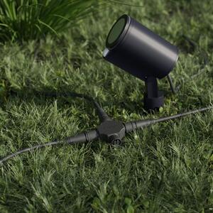 STEINEL LED-Spot Garden SC, със сензор, антрацит, IP65, RBWW, Затъмняване, Черен, Алуминий, Модерен