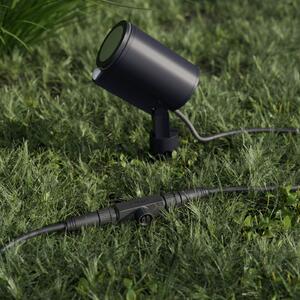 STEINEL LED-Spot Garden C, антрацит, колче за забиване в земята, IP65, RBWW, Затъмняване, Черен, Алуминий, Модерен