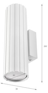 Brilagi - Настенно осветително тяло CRISPINA 2xGU10/10W/230V 20 cm бяло