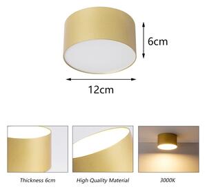 BRILAGI - LED Tavanно осветително тяло за баня FORIS LED/14W/230V Ø 12 см златисто IP4