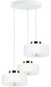 Полилей на кабел IGNIA 3xE27/60W/230V бял/златен