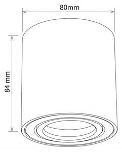 BRILAGI - Спот MIA 1xGU10/30W/230V 84x80 мм бял
