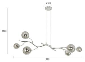 Brilagi - LED полилей на кабел MISTEL 6xG9/3W/230V черен хром/опушен
