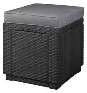 Тъмносива градинска табуретка Cube – Keter