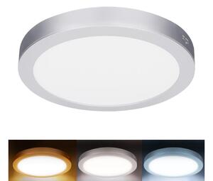 Solight WD242-S - LED панел 2 в 1, 18 W/230 V, 3000/4000/6000 K, Ø 22,5 см, IP54, сребрист