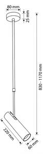 Brilagi - Пендел на прът SELE 1xGU10/30W/230V черен