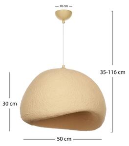 Brilagi - Полилей на кабел WABI SABI 1xE27/40W/230V диам. 50 см бежов