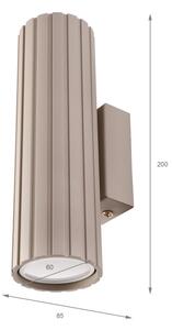 Brilagi - Настенно осветително тяло CRISPINA 2xGU10/10W/230V 20 см бежово