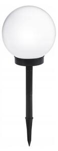 LED соларна лампа LED/1,2V 6500K 200 mAh диаметър 10 см IP44 бяла/черна