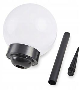 LED соларна лампа LED/1,2V 6500K 200 mAh диаметър 10 см IP44 бяла/черна