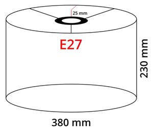 Eglo 32486 - Резервен абажур за лампа TUNJA E27 Ø 38 см черен/меден