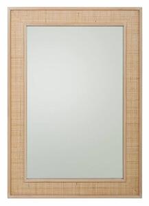 Стенно огледало Alexandra House Living Естествен Дървен MDF 100 x 2 x 70 cm