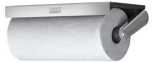 Стенен пластмасов държач за кухненска хартия в сребрист цвят RollGrip – Joseph Joseph