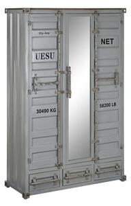 Шкаф Home ESPRIT Container Небесно синьо Метал 112 x 46 x 174 cm