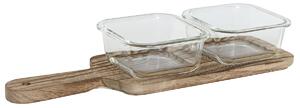 Поднос за аперитиви Home ESPRIT Естествен 320 ml 36 x 11 x 6 cm