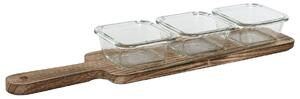 Поднос за аперитиви Home ESPRIT Естествен 140 ml 43 x 10 x 5,5 cm