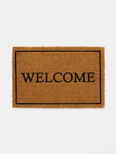 Sinsay - Постелка с надпис Welcome - бежово