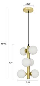 Brilagi - LED Пендел MILLA 6xG9/3W/230V златист/бял