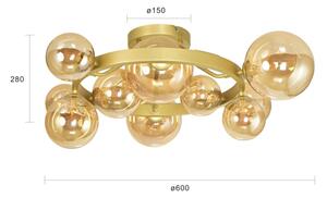 Brilagi - LED Полилей за повърхностен монтаж MILLA 10xG9/3W/230V златист