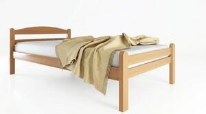 Единично легло 90x200 cm от масивен бук с включена подматрачна рамка в естествен цвят Bellariva – B.E.S