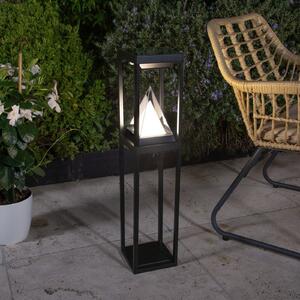 OSRAM SMART+ LED слънчево осветление за пътеки ALPS, черна сензор IP44, Затъмняване, Черен, Алуминий, Модерен