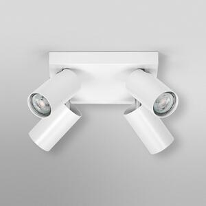 OSRAM тавански спот OCTAGON PLATE, бял, 4-крилен, GU10-LED, 927, Затъмняване, Бял, Дневна/трапезария, Метал, Модерен
