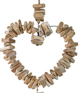 Декорация за стена atmosphera Hearts, Дърво, 78 cm