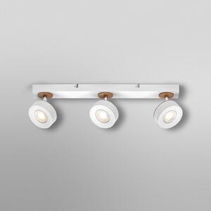 OSRAM LED тавански прожектор PLUTO, бял, 3 спота метал 3000 K, Бял, Дневна/трапезария, Метал