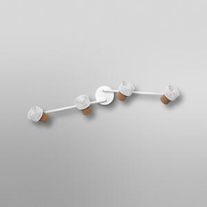 OSRAM таванни прожектори CORK, бели, с 4 лампи, възможност за регулиране на, Затъмняване, Бял, Дневна/трапезария, Метал