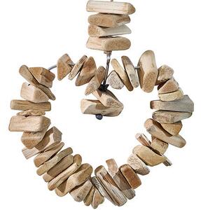 Декорация за стена atmosphera Hearts, Дърво, 78 cm