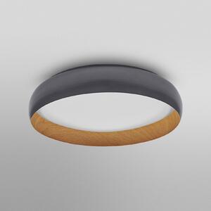 OSRAM LED плафон ORBIS LIVIA, Ø 52 cm, сив, метал, димер, Затъмняване, Сив, Дневна/трапезария, Метал, Модерен
