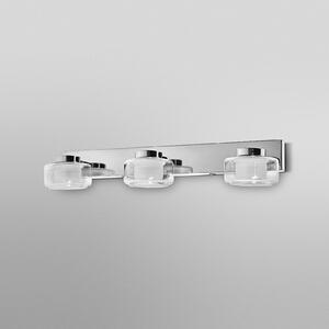OSRAM LED стенна лампа ORBIS FLAME, хром, 3-лампова, CCT, IP44, Металик, Баня, Метал, Модерен