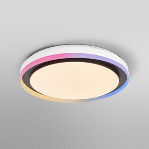 OSRAM SMART+ WiFi плафон ORBIS ZEST черен 50 cm RGBCCT, Затъмняване, Черен, Дневна/трапезария, Метал, Модерен