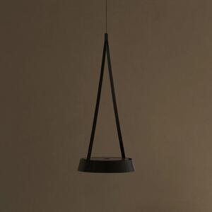 Sigor LED акумулаторна висяща лампа Mahina, черна, Ø 17 cm, метал, CCT, Затъмняване, Черен, Дневна/трапезария, Алуминий, Модерен