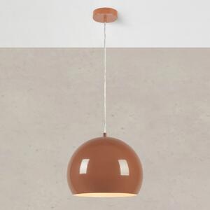 Markslöjd Висяща лампа Pop, Ø 28 cm, кафява, метал, Затъмняване, Кафяв / ръждив, Дневна/трапезария, Метал, Винтидж