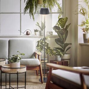 Briloner LED стояща лампа Loca, антрацит, височина 123 cm пластмаса/мета, Затъмняване, Черен, Дневна/трапезария, Метал, Модерен