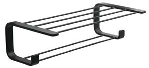 Двоен рафт за кърпи GEDY Outline, черен мат