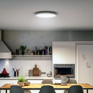 Philips Hue LED таванна лампа White Ambiance Aurelle, Ø 40 cm, Затъмняване, Бял, Дневна/трапезария, Метал, Модерен