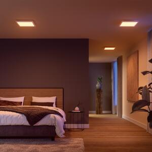 Philips Hue LED панел White & Color Ambiance Surimu, 30x30cm, Затъмняване, Бял, Дневна/трапезария, Алуминий, Модерен
