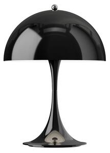 Louis Poulsen акумулаторна лампа Panthella PORTABLE 250, черна IP44, Затъмняване, Черен, Дневна/трапезария, Пластмаса, Модерен