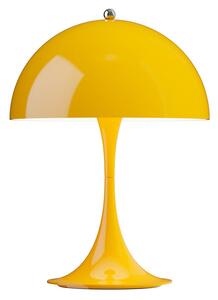 Louis Poulsen акумулаторна лампа Panthella PORTABLE 250, жълта, IP44, Затъмняване, Жълт, Дневна/трапезария, Пластмаса, Модерен
