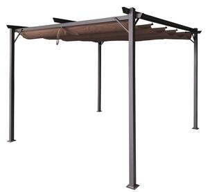 Кафява пергола за тераса La Palma 3x3m Garden Point