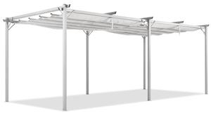 Бяла пергола за тераса La Palma 3x6m Garden Point