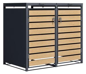 Корпус за 2 контейнера за отпадъци 120l или 240l Bremen CoverTech