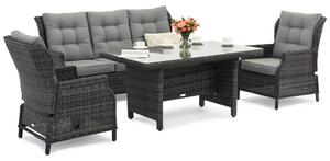 Malaga Apetito 5 антрацит Garden Point technorattan furniture