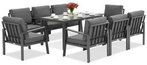 Алуминиеви градински мебели Zakintos Premium 8 anthracite Garden Point