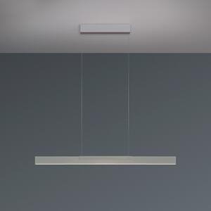 BOPP Bopp LED висяща лампа Nano 2.0, дължина 100 cm, алуминиев цвят, Затъмняване, Металик, Дневна/трапезария, Алуминий, Модерен