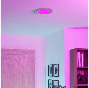 Eglo 901381 - LED RGBW димируем плафон FUEVA-Z LED/11,2W/230V 21,1cm IP44 хром
