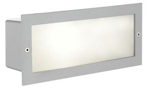 EGLO 88008 - Външен вграден осветител ZIMBA 1xE27/60W сребрист/бял IP44